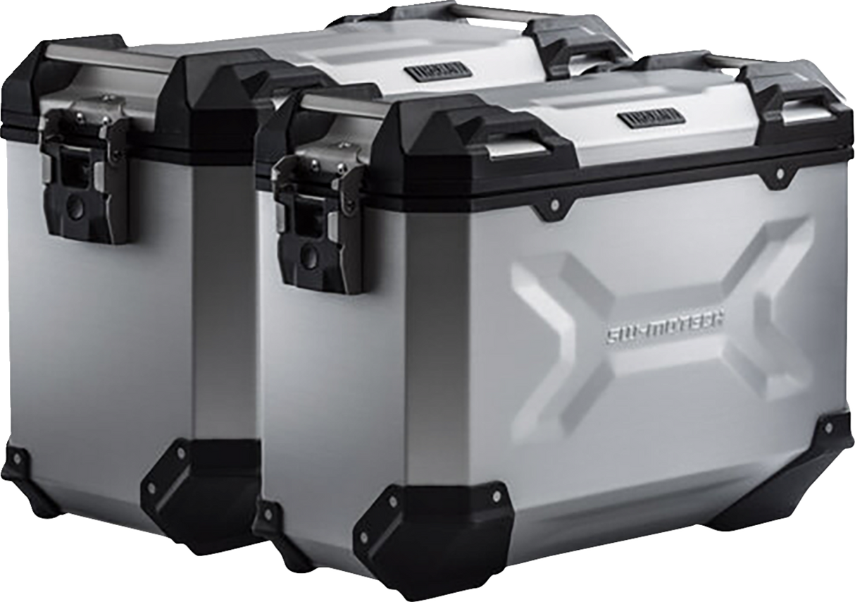 TRAX ADV Aluminum Case System - Silver - Ducati DesertX \'22-\'24 2022 - 2024