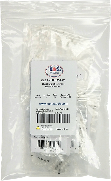 Wire Connector - 20PK - AWG 26-24