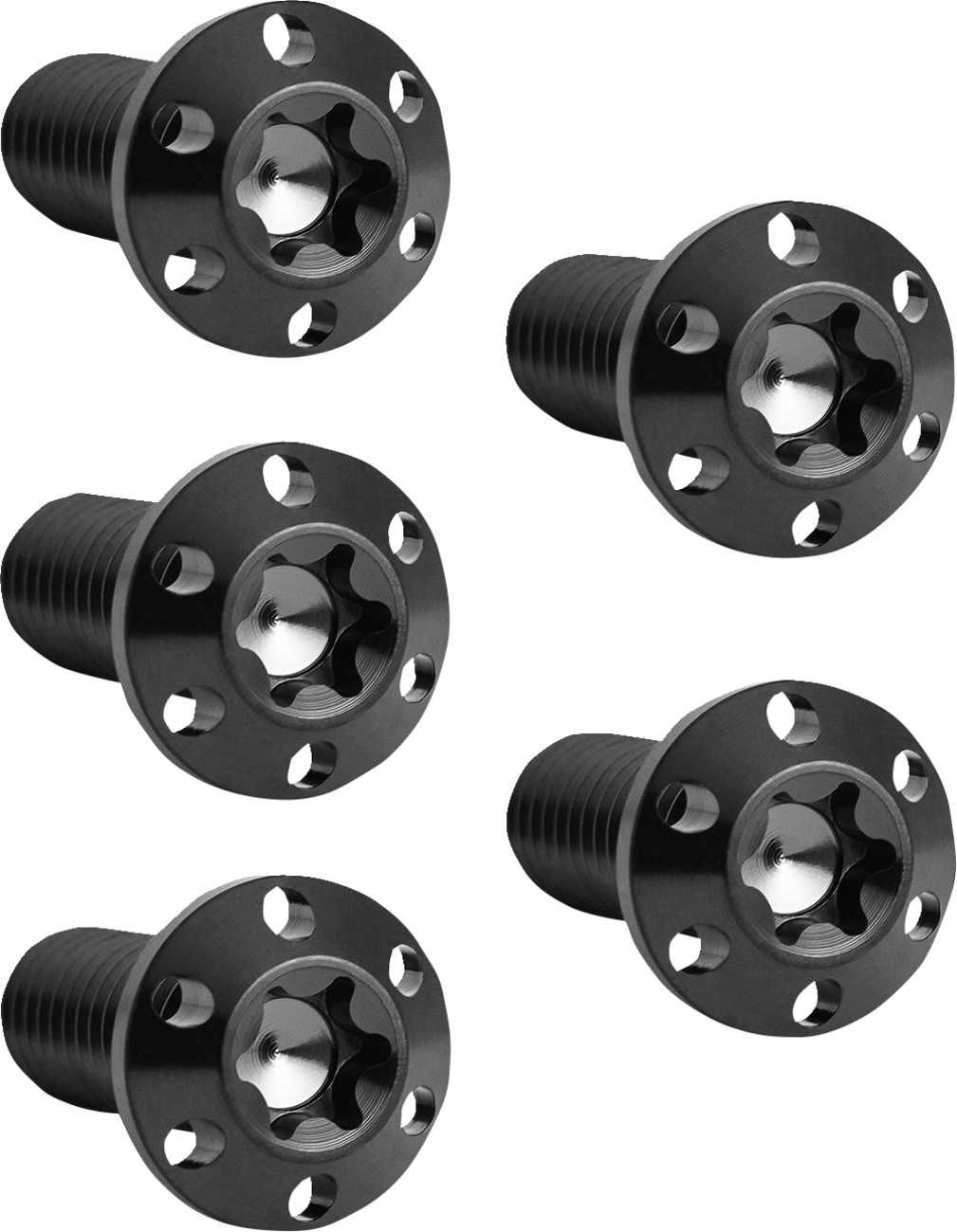 Bolt Kit - Holeshot/Brake Rotor/Rear - Hub Mount - Black - 3/8\"-16 x 1\" - 5 Pack