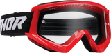 Combat Goggle - Racer - Red/Black - Clear Lens