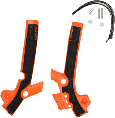 X-Grip Frame Guards - Orange/Black - Husqvarna | KTM 2013 - 2017