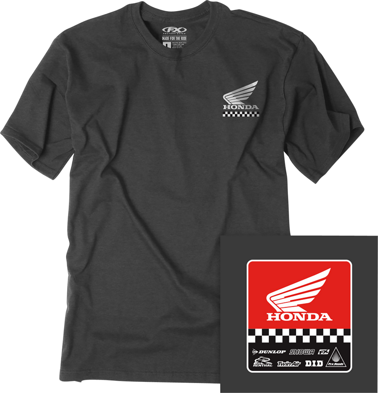 Youth Honda Starting Line T-Shirt - Heather Charcoal - Small