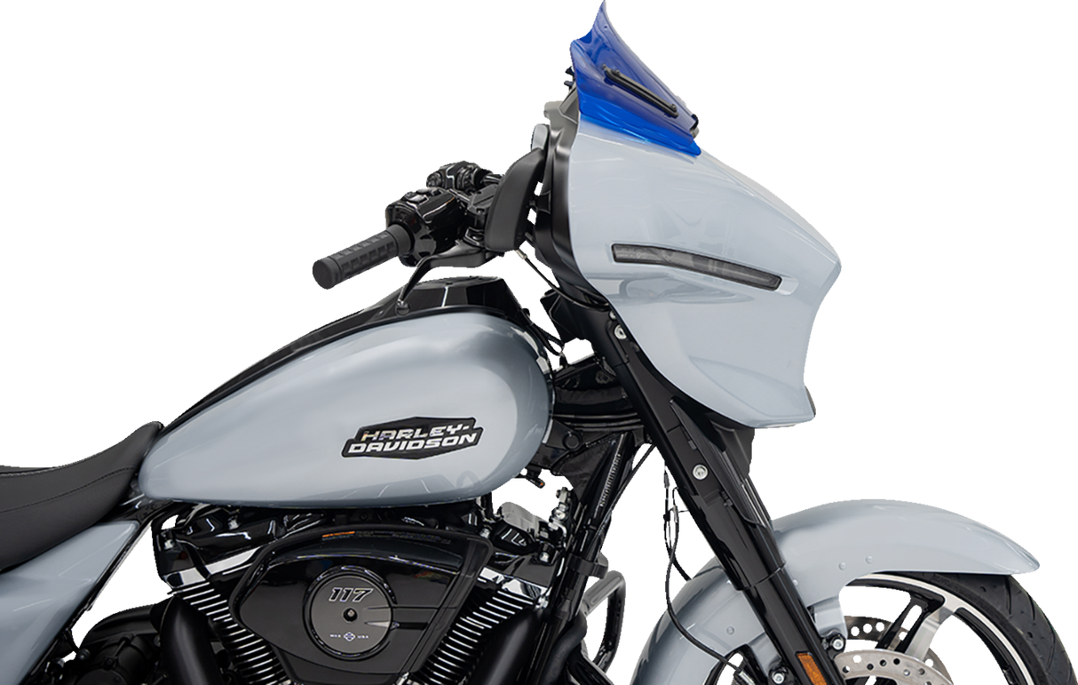 Kolor Flare™ Windshield - 8\" - Blue - FLHX 2023 - 2025