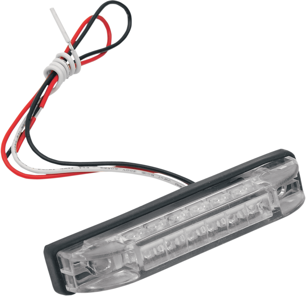 4\" Rectangle LED Light - Clear Lens - Red LED