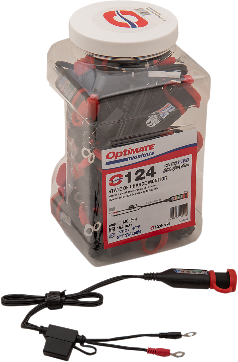 Permanent Power Lead with Battery/Charge Status - Jar of 20