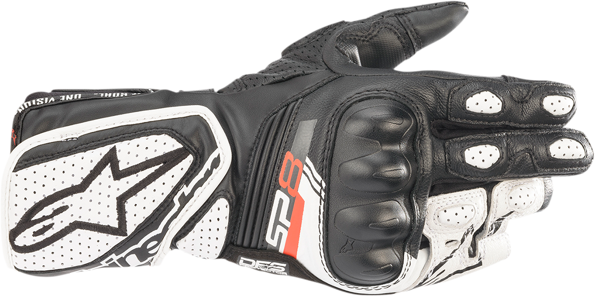 Stella SP-8 V3 Gloves - Black/White - XL