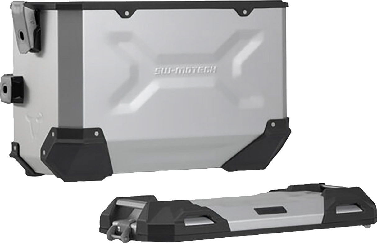 TRAX ADV Aluminum Case System - Silver - Ducati Multistrada V4 \'21-\'24 2021 - 2024