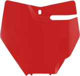 Front Number Plate - Red 2018 - 2023