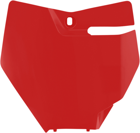 Front Number Plate - Red 2018 - 2023