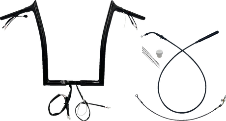 1-1/4\" EZ Install Pointed Top Handlebar - 16\" - Black 2023 - 2024