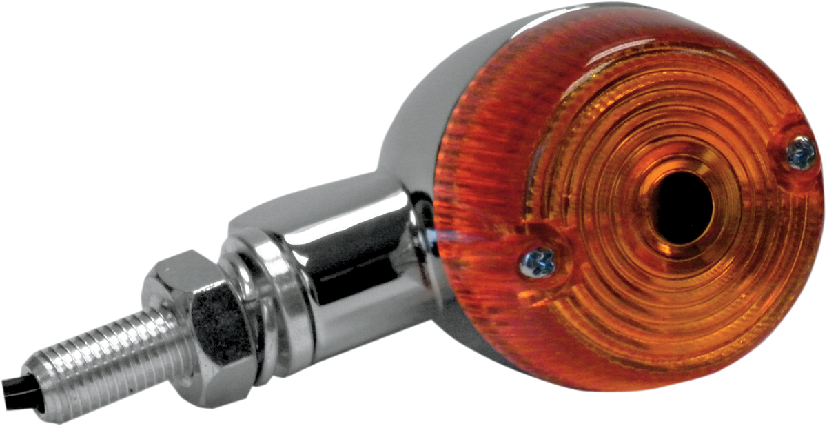 Marker Light - Single Filament - Chrome/Amber