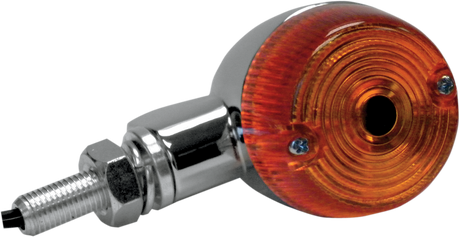 Marker Light - Single Filament - Chrome/Amber