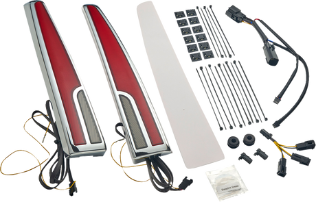 LED Taillight - Red Lens - Chrome - Tri Glide 2014 - 2023