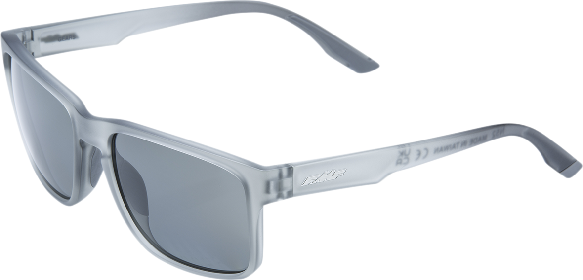 Gears Sunglasses - Matte Crystal Smoke - Gray Polarized Lens