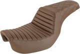 Step-Up Seat - Front Tuck-n-Roll/Rear Lattice Stitch - Brown 2006 - 2017