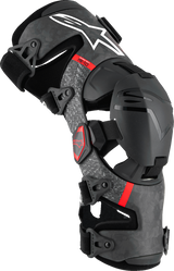Supertech RK-10 Plasma Knee Braces - Black/Red - Small