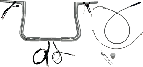 1-1/4\" EZ Install Flat Top Handlebar - 11\" - Chrome 2023 - 2024