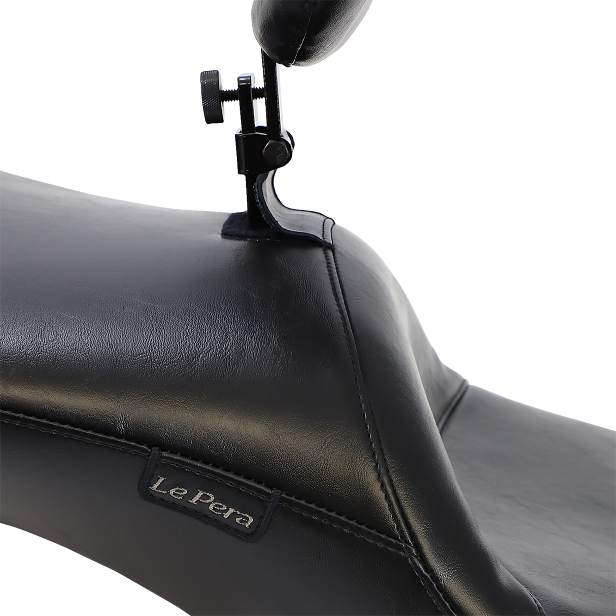 Maverick Daddy Long Legs Seat - With Backrest - Black - Smooth - FL \'08-\'23 2008 - 2023