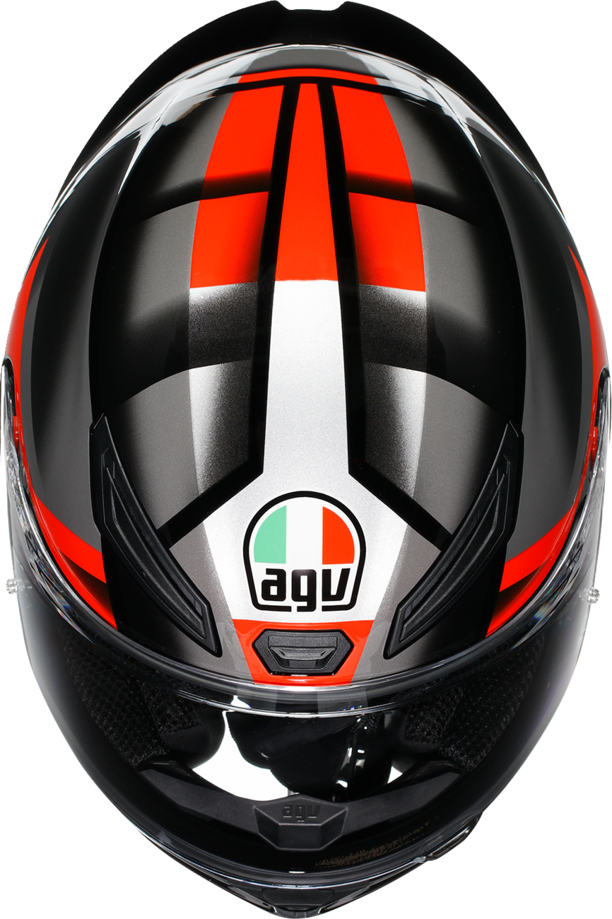 K1 S Helmet - Fastlap - Black/Gray/Red - 2XL
