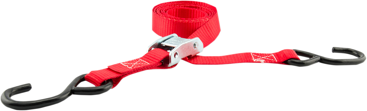 Buckle Tie-Down - 1\" x 5-1/2\' - 4 Pack -Red