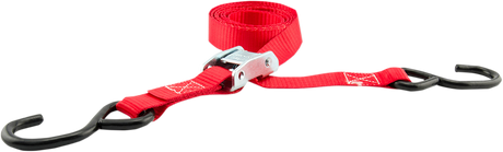 Buckle Tie-Down - 1\" x 5-1/2\' - 4 Pack -Red