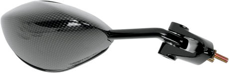 Mirror - Side View - Black/Carbon Fiber - Rectangle - Right - Kawasaki 2002 - 2005