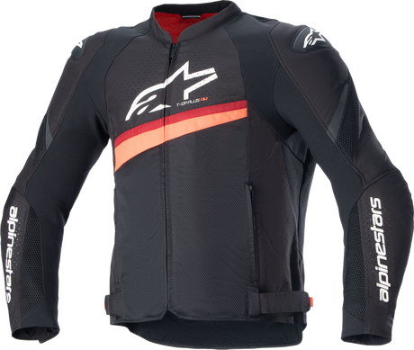 T-GP Plus R v4 Airflow Jacket - Black/ Red Fluo - XL