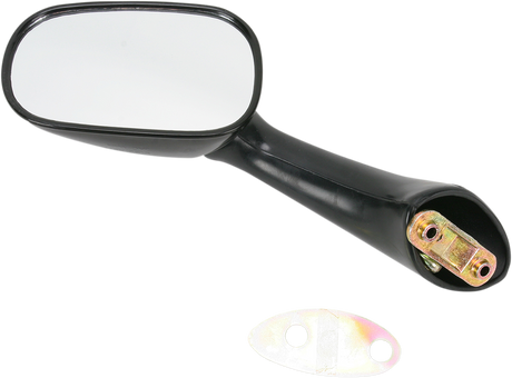 Mirror - Side View - Oval - Black - Left 1990 - 1999