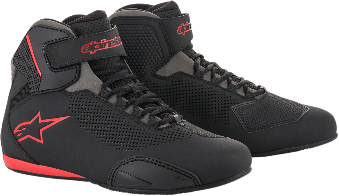 Sektor Vented Shoes - Black/Gray/Red - US 9