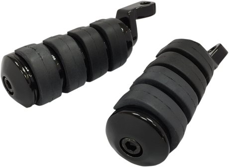 Soft-Ride Foot Pegs - Large - Black - FX/XL 2007 - 2022