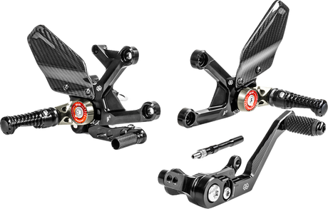 MUE2 Rearset - Black - Honda