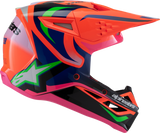 Youth SM3 Helmet - Deegan - Gloss Orange Fluo/Purple/Pink Fluo - Small