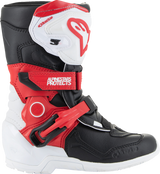 Kids Tech 3S Boots - Red/Black/White - US 12 / EU 30.5