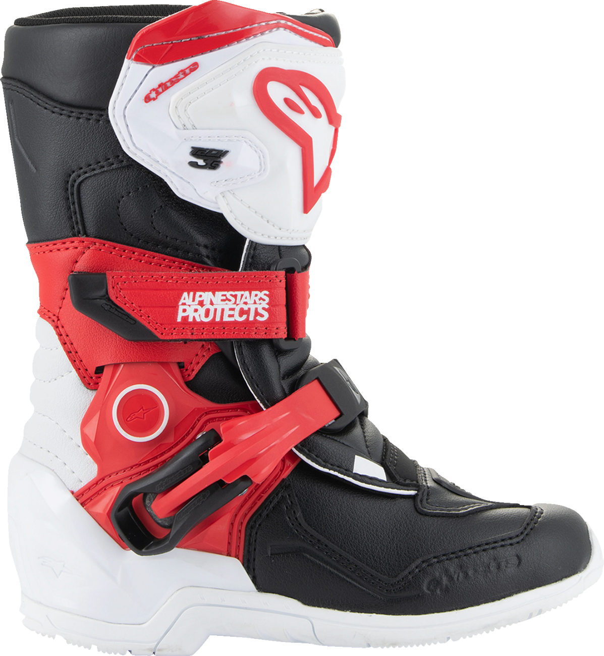 Kids Tech 3S Boots - Red/Black/White - US 11 / EU 29