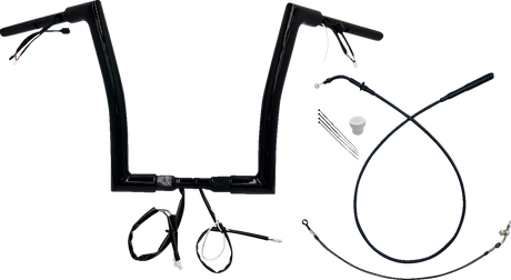 1-1/2\" EZ Install Flat Top Handlebar - 14\" - Black 2023 - 2024