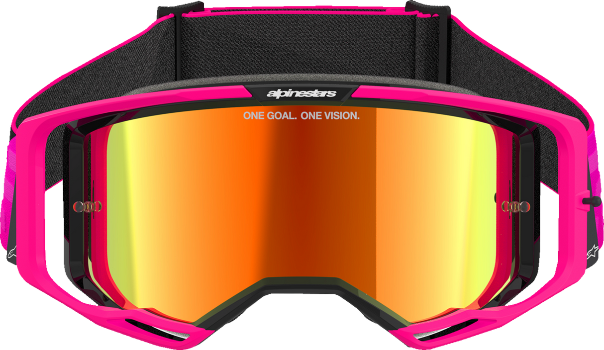 Vision 8 Goggle - Corp - Pink - Red Mirror Lens