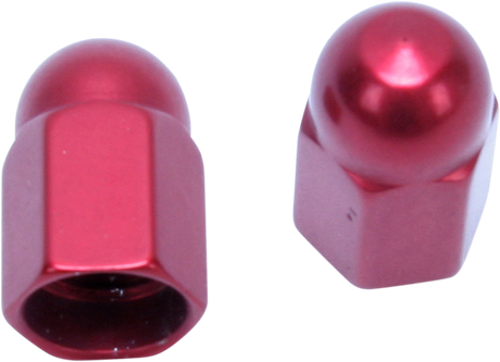 Valve Caps - Red Anodized