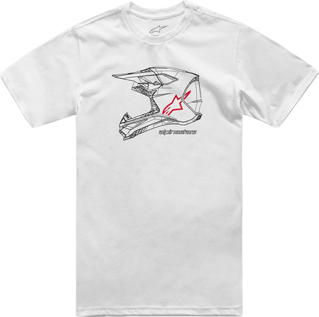 MX Helmet T-Shirt - White - XL