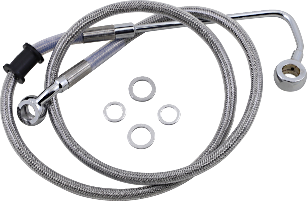 Brake Line - +6\" - Stainless Steel - \'15-\'17 Softail 2015 - 2017