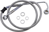 Brake Line - +6\" - Stainless Steel - \'15-\'17 Softail 2015 - 2017