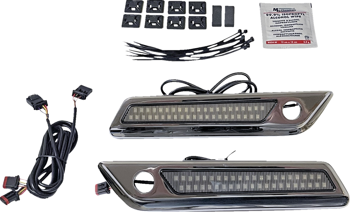 Latch Light - Saddlebag - Dual Color - Smoke - Chrome 2014 - 2024