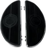 Half-Moon Floorboard - w/o Vibration Inserts - Chrome - FL 1980 - 2023