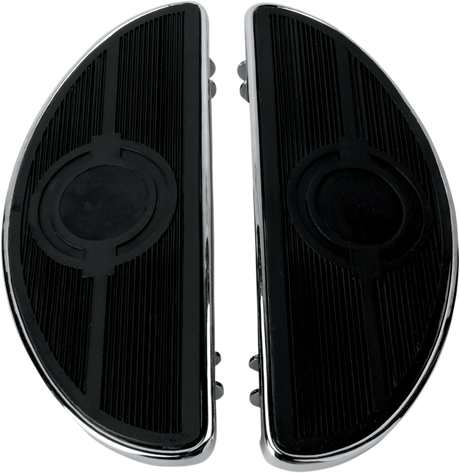Half-Moon Floorboard - w/o Vibration Inserts - Chrome - FL 1980 - 2023