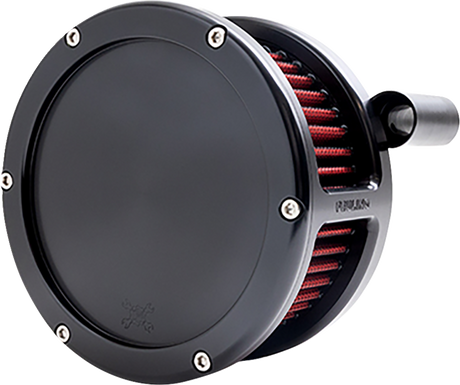 BA Air Cleaner Kit - Black with Red Filter - \'08-\'17 Dyna/Softail/Touring 2008 - 2017