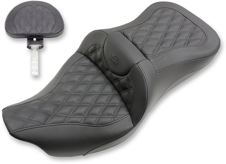 Extended Reach Roadsofa™ Seat - Lattice Stitched - Backrest - \'08-\'23 FL 2008 - 2023