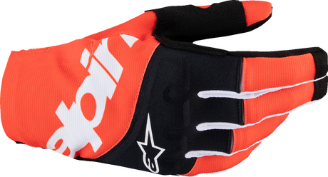 Techstar MX Gloves - Black/Hot Orange - Small