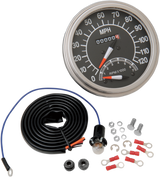 5\" MPH FL-Style 2:1 Speedometer with Tach - \'68-\'84 Black Face 1947 - 1984