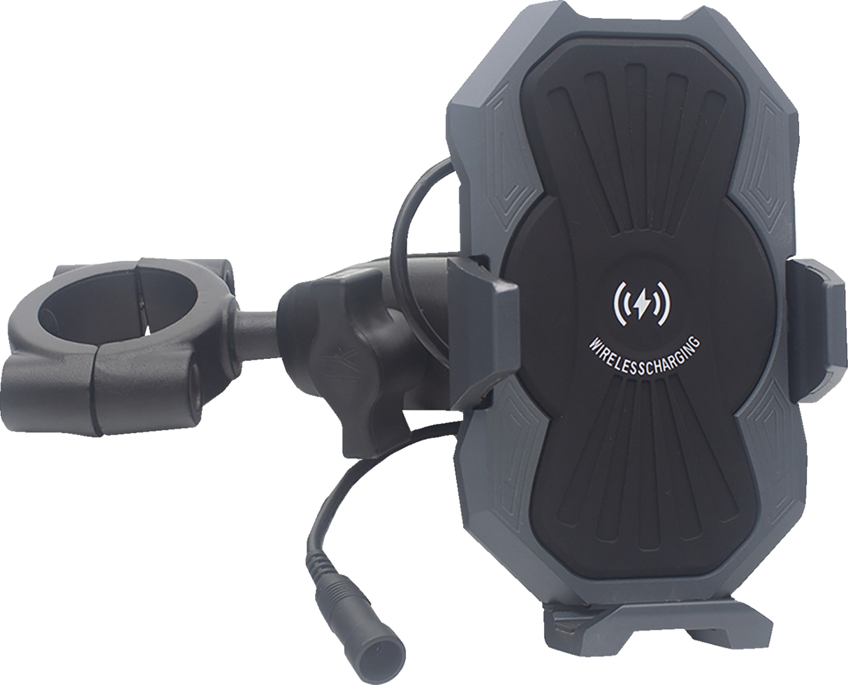 Metal Phone Holder - Inductive Charging 1-1/2\" Bar Mount