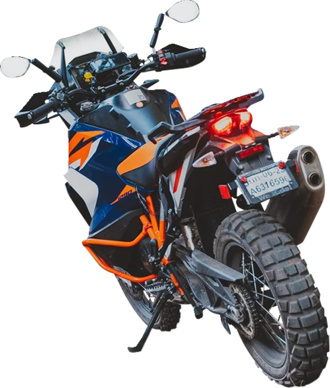 Tough-Mirror™ - Side View - Oval - Black - Left/Right - Long Arm