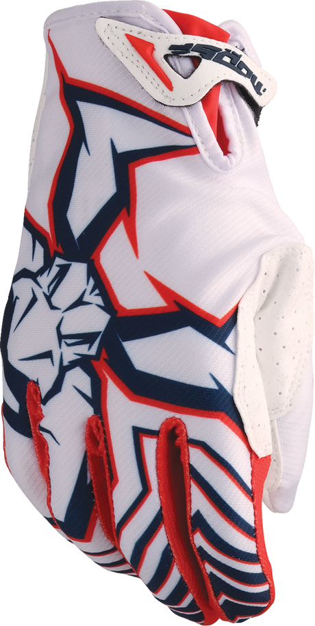 Agroid™ Pro Gloves - Red/White/Blue - Medium